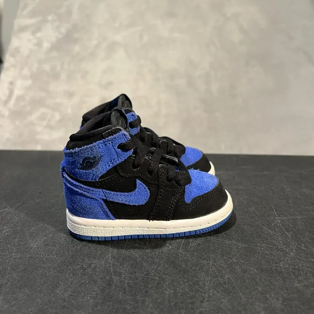 Nike Air Jordan 1 High OG Shoes Toddler 4C Royal Reimagined FD1413-042